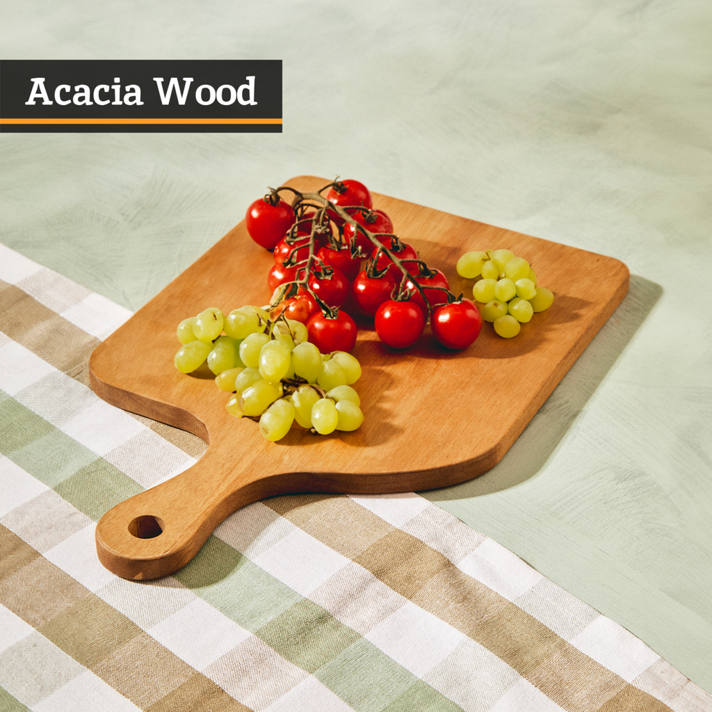 Large Acacia Wood Paddle Board with Hanging Loop