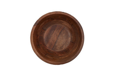 Small Mango Wood Bowl with Black Exterior