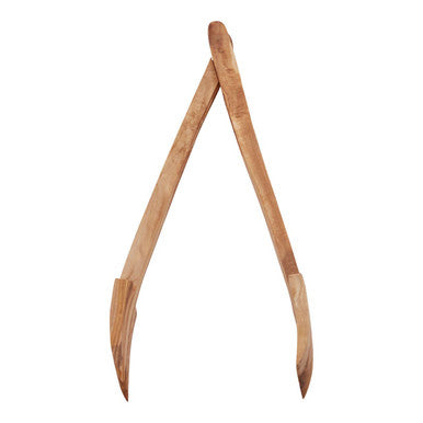 Olive Wood Serving Tongs