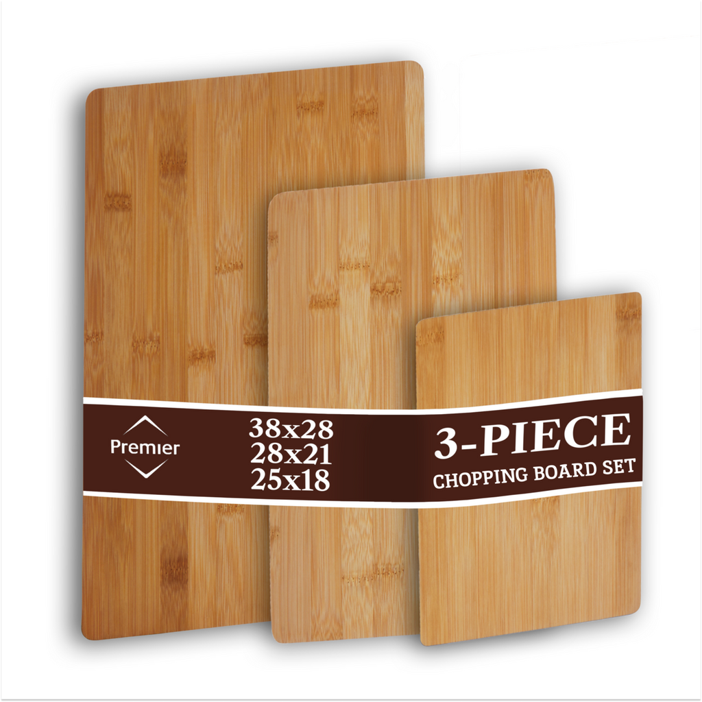 Set of Three Bamboo Chopping and Serving Boards