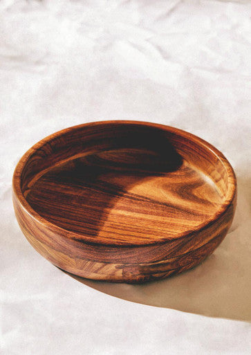Round Sheesham Wood Salad Bowl
