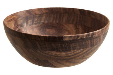 Large Round Sheesham Wood Salad Bowl