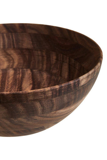 Large Round Sheesham Wood Salad Bowl