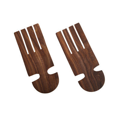 Sheesham Wood Salad Hand Servers