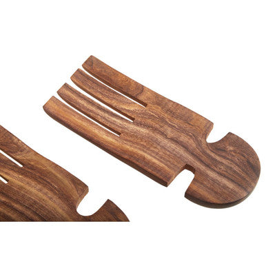 Sheesham Wood Salad Hand Servers