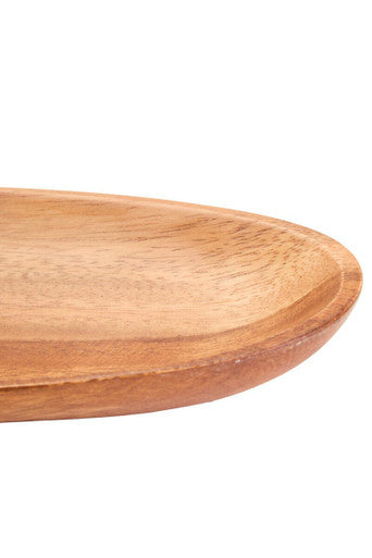 Acacia Wood Medium Oval Serving Dish