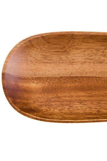 Acacia Wood Medium Oval Serving Dish