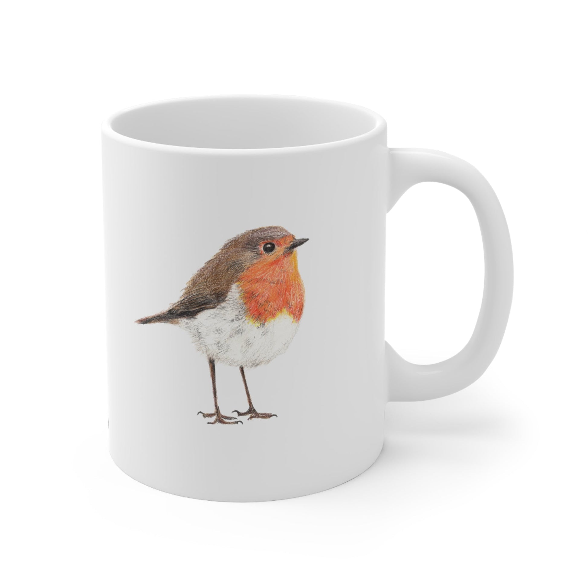 Robin Bird Ceramic Coffee Mug 15oz