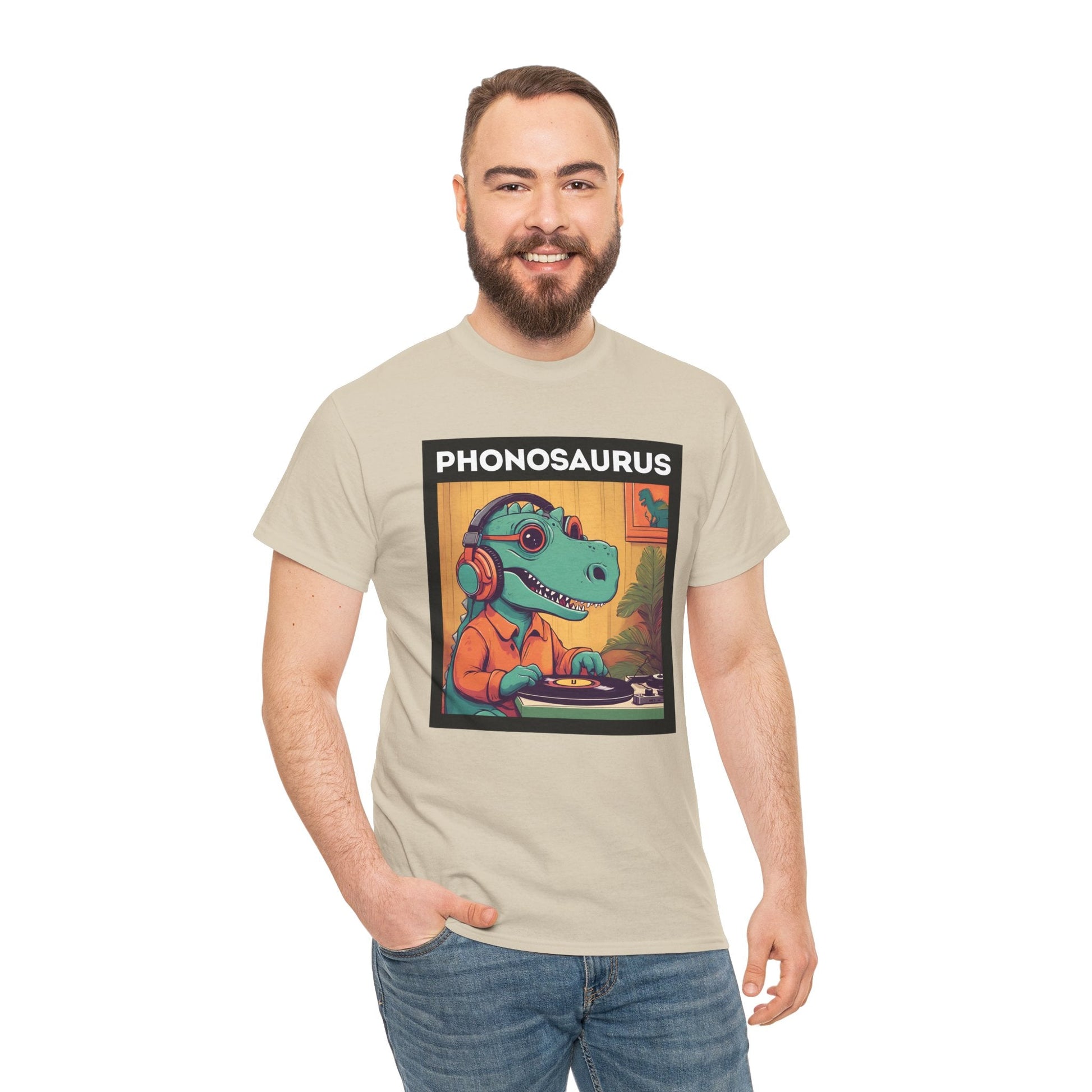 Phonosaurus Men's Vinyl T-Shirt