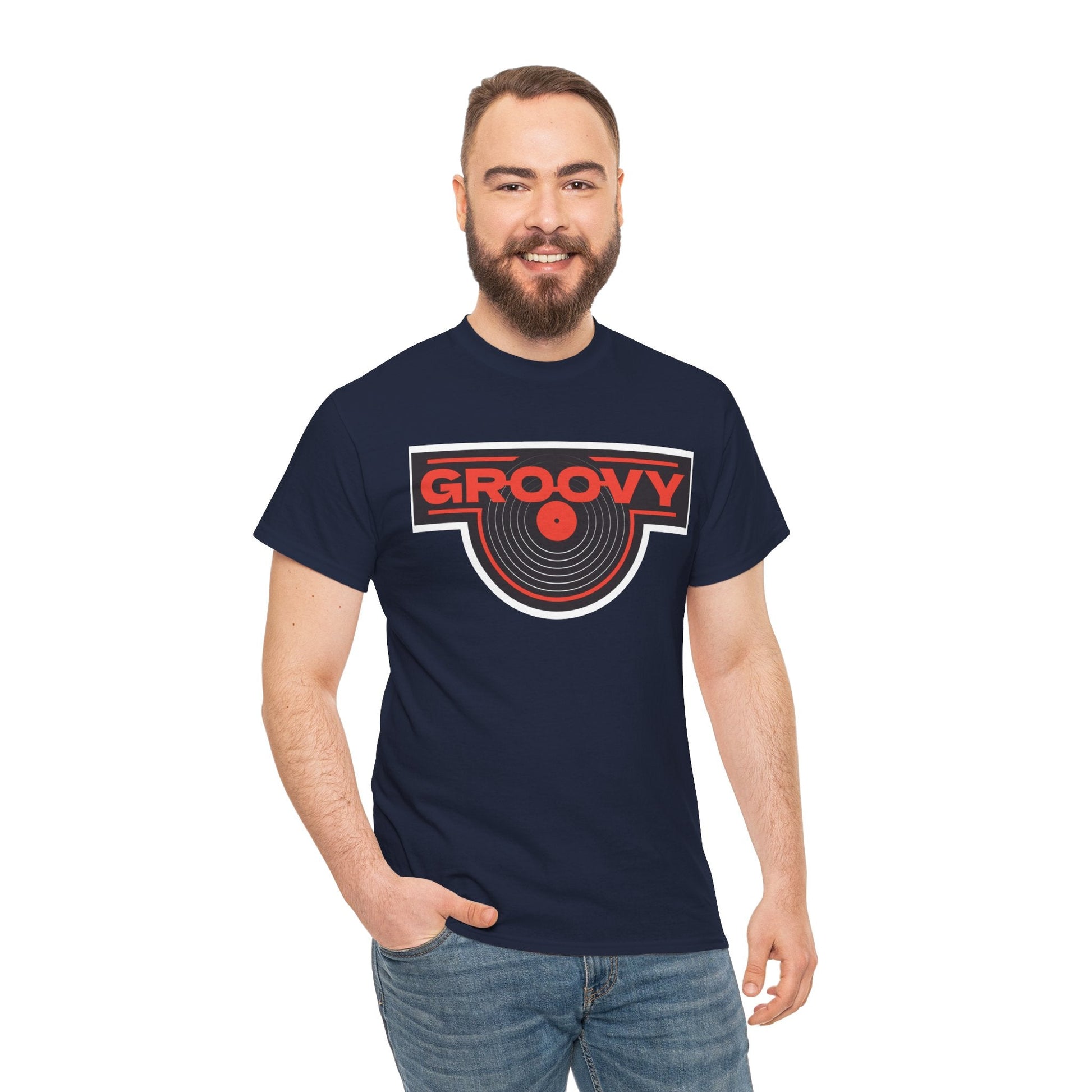 Groovy Men's Vinyl Records T-Shirt