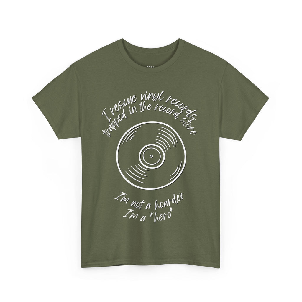 I'm Not a Hoarder I'm a Hero Men's Vinyl T-Shirt