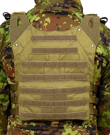 Durable Military Green Plate Carrier & Backpack – MOLLE System by Galvi Linda at www.brixbailey.com