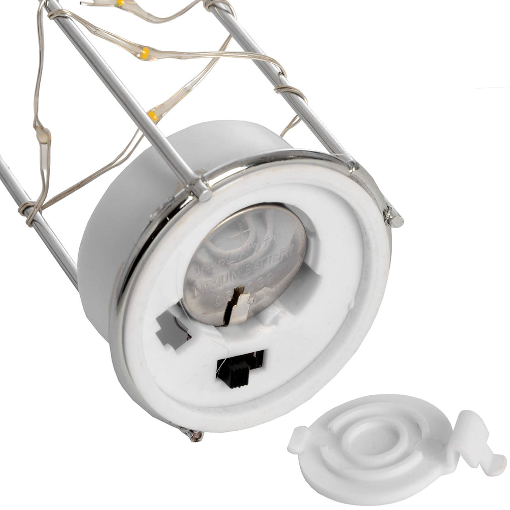 Frosted grey glass lantern with rope handle and warm LED glow, perfect for indoor or outdoor ambiance. by RoomLondon at brixbailey.com