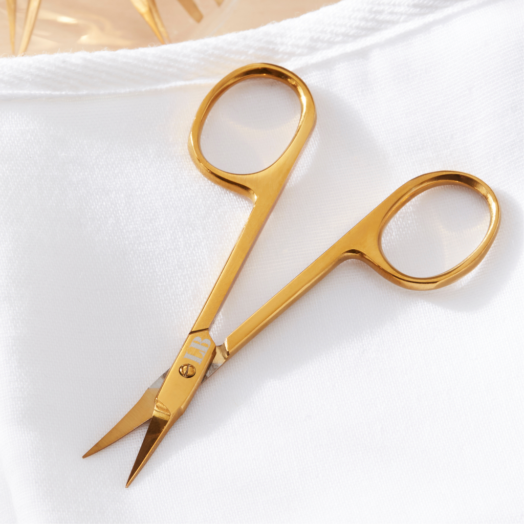 Gold Lightweight Curved Brow Scissors