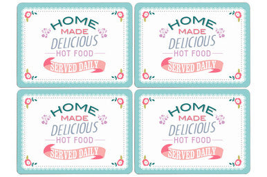 Set of Four Amelie Cork Placemats