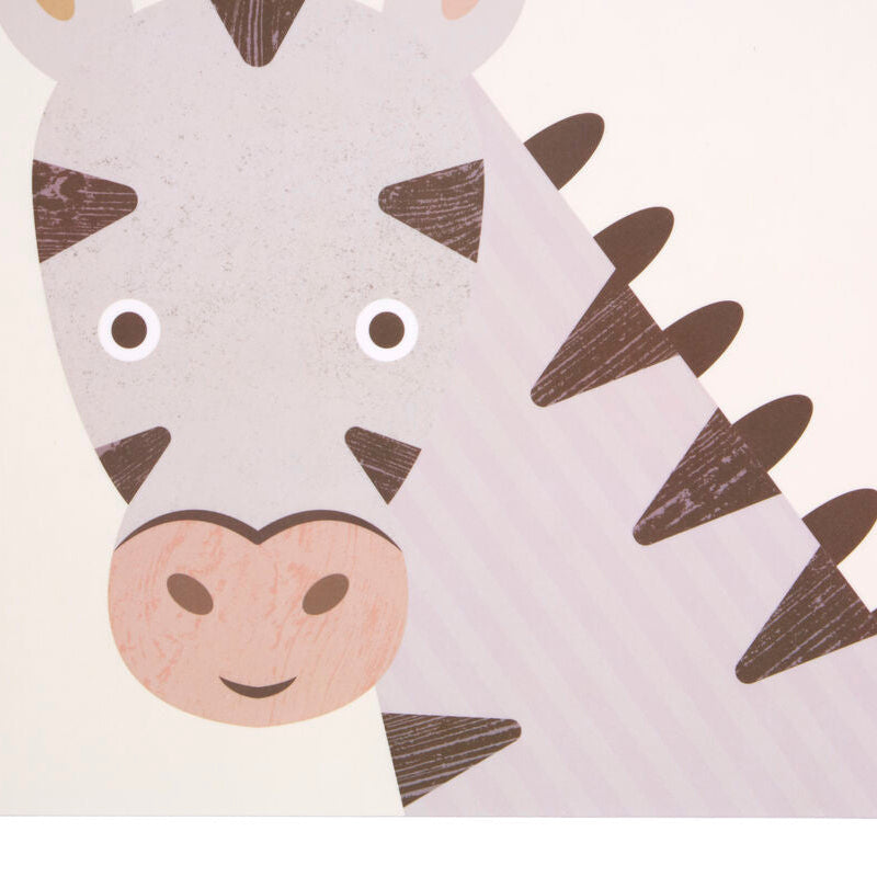 Set of 2 Zebra Placemat and Coaster