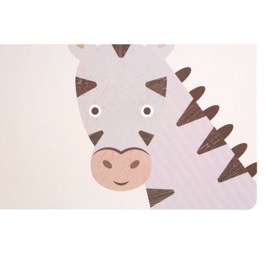 Set of 2 Zebra Placemat and Coaster