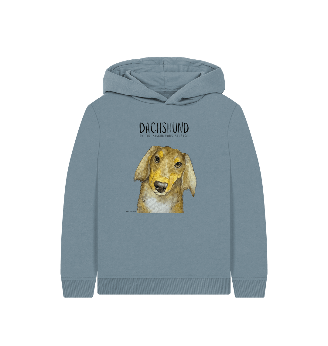 Mischievous Long Haired Sausage Hoodie for Kids