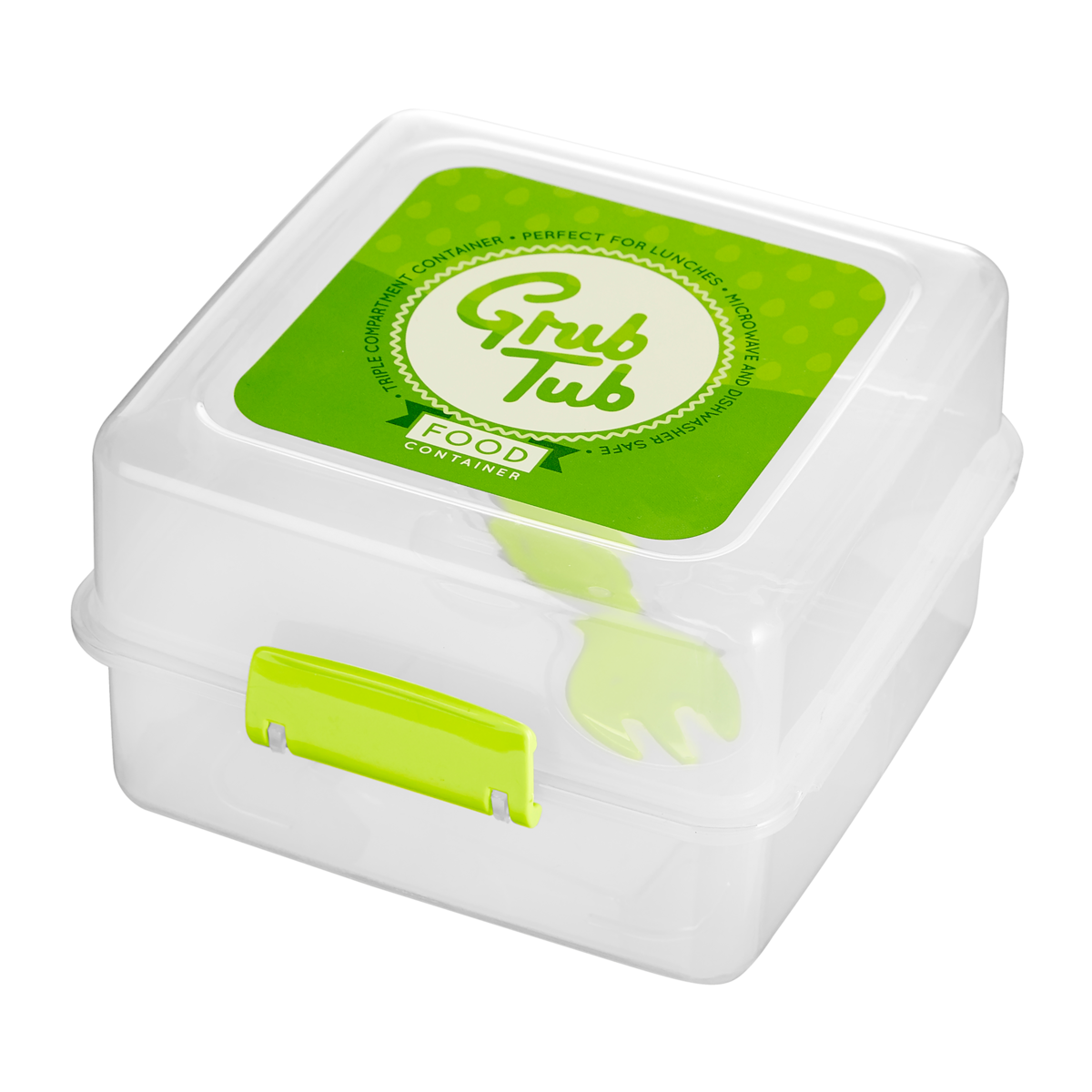 Clear Lunch Box with Removable Compartments