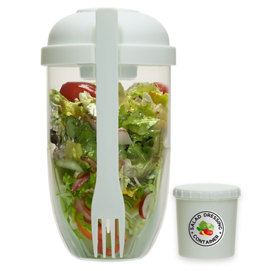 Salad Cup with Fork and Dressing Pod
