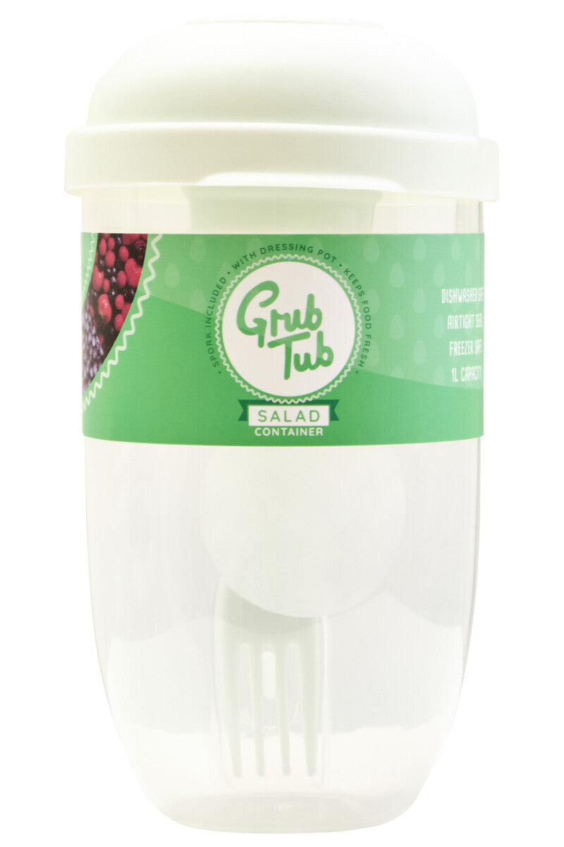 Salad Cup with Fork and Dressing Pod