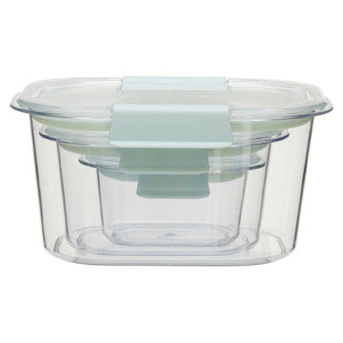 Set of 3 Food Storage Containers with Airtight Lids