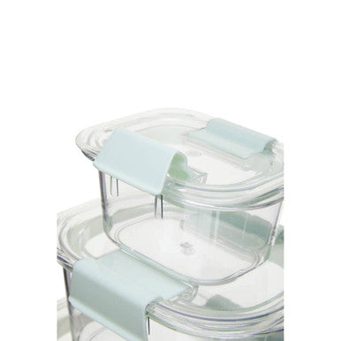 Set of 3 Food Storage Containers with Airtight Lids