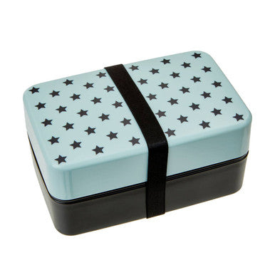 Light Blue Star Lunch Box With Cutlery