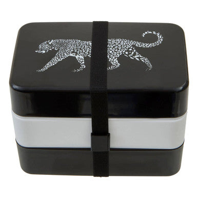 Leopard Lunch Box With Cutlery