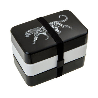 Leopard Lunch Box With Cutlery