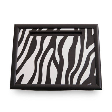Mono Zebra Lap Tray with iPad Holder