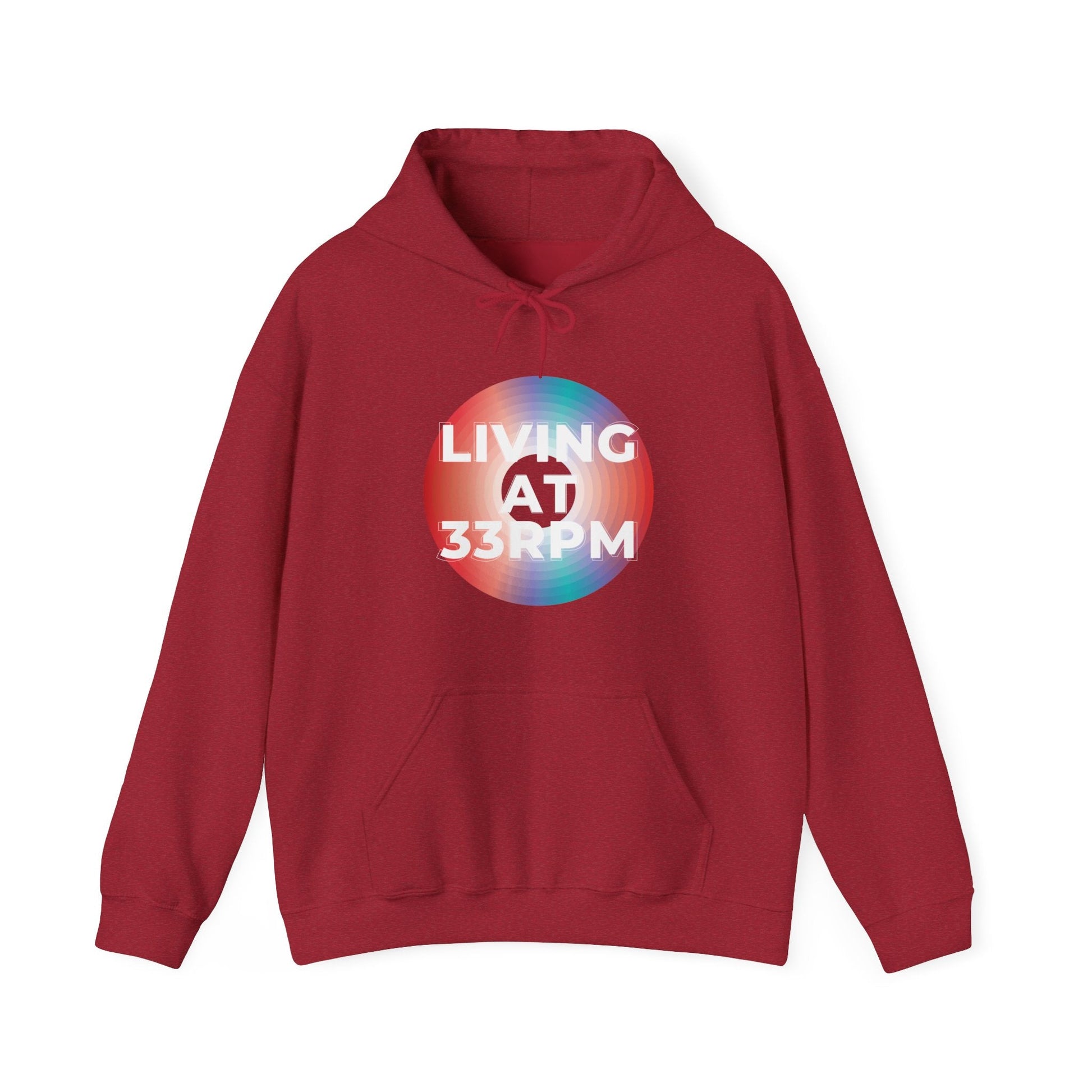 Living at 33rpm Men's Hoodie