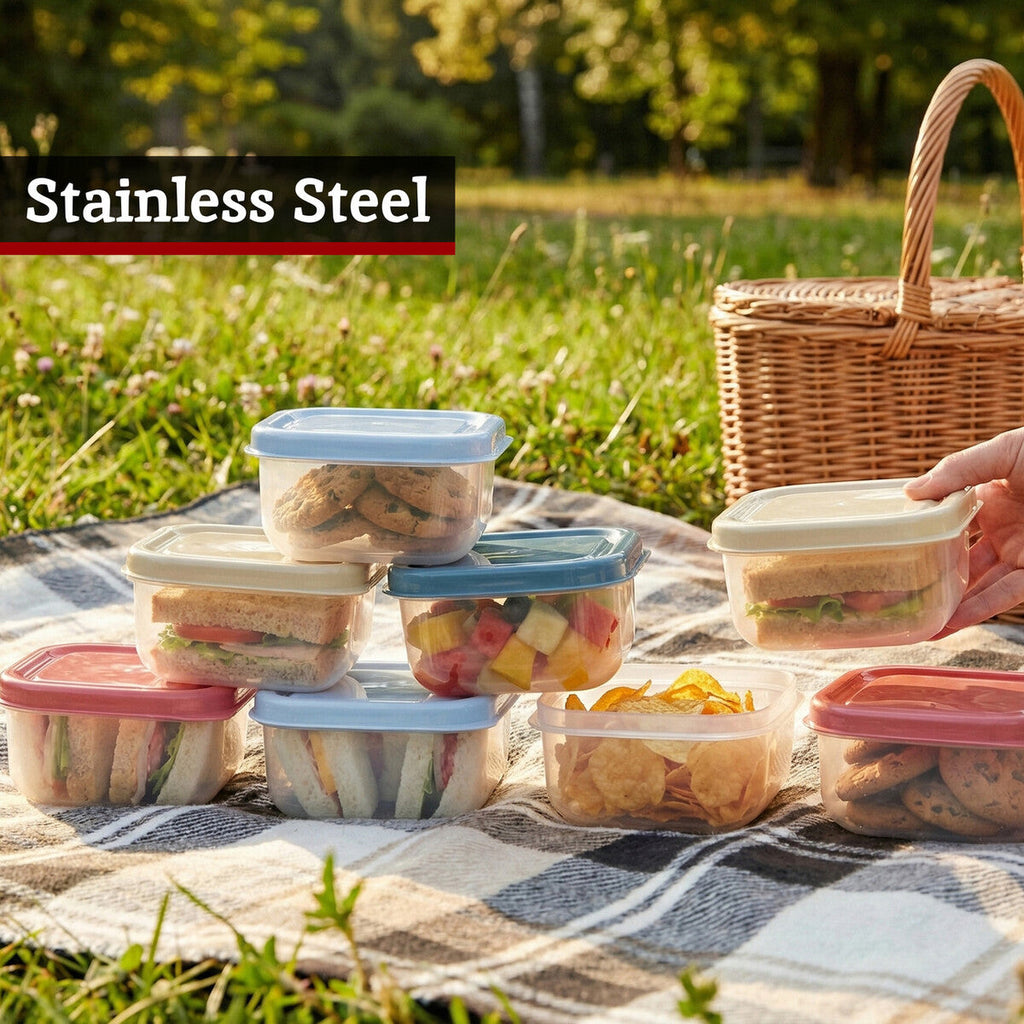 Set of 8 Multicolour Mini Storage Containers
