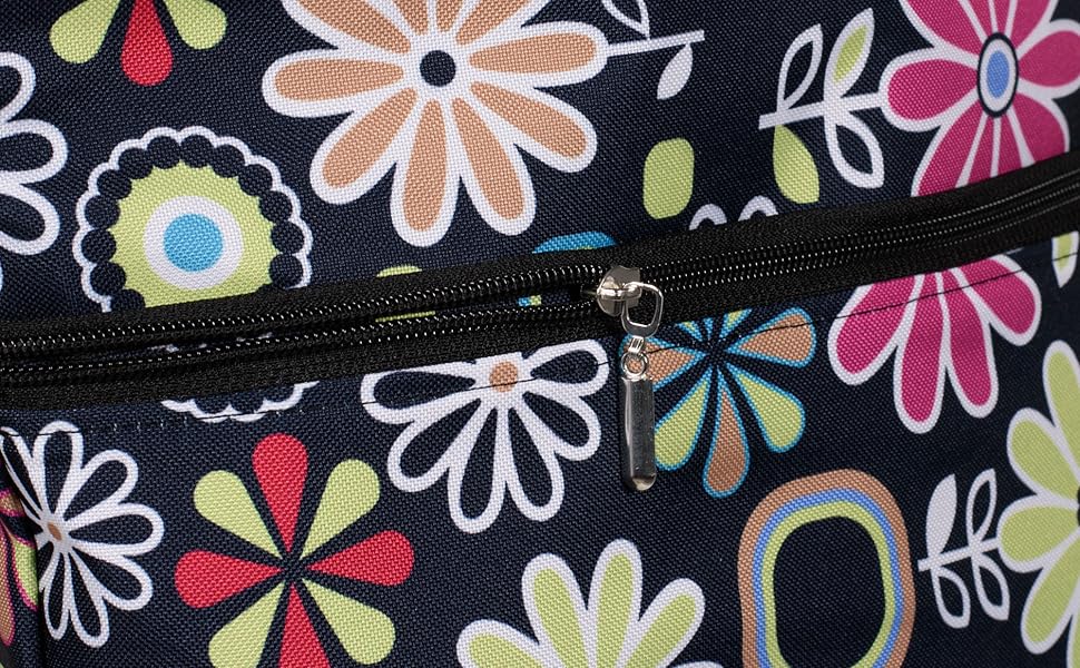 Pink Daisy Single Pannier Bag for Bicycles