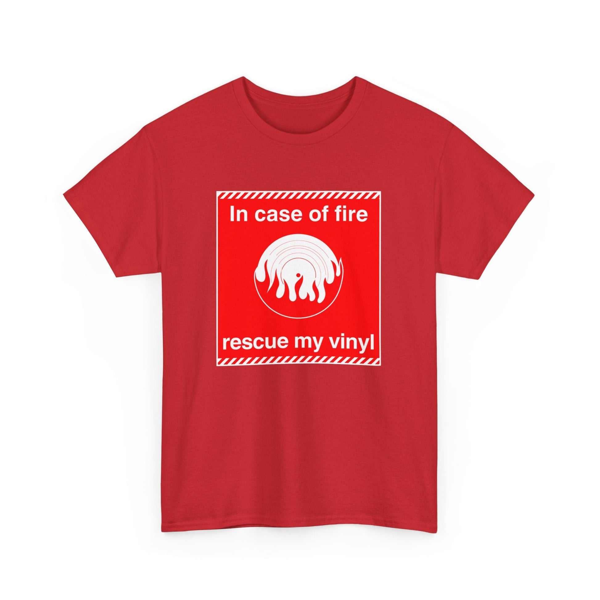 In Case of Fire Save My Vinyl T Shirt