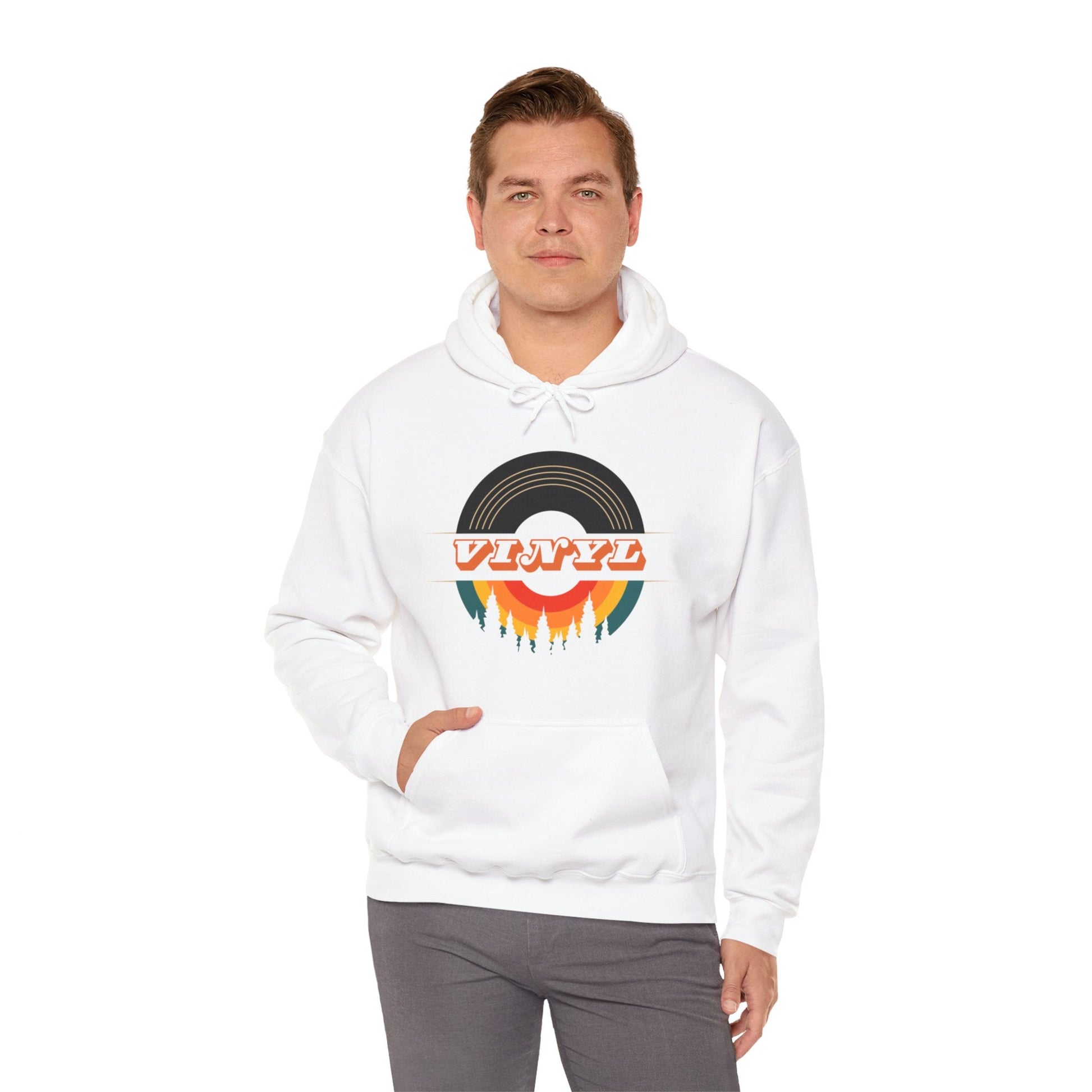 Vinyl Record Logo Men's Hoodie