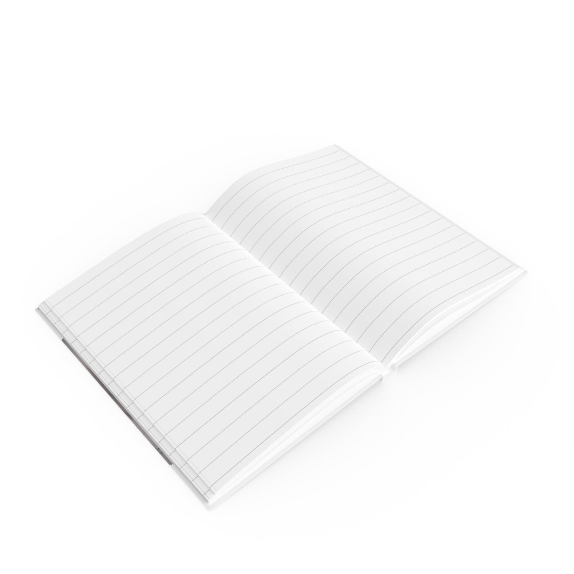 A5 Hardcover Journal with Whimsical Hearts Design in Muted Colours