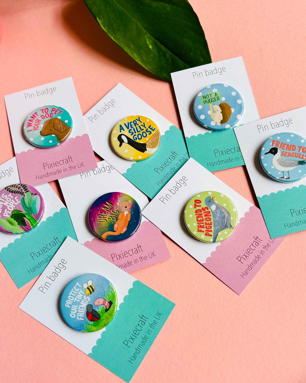 Plants Not People Funny Badge or Magnet