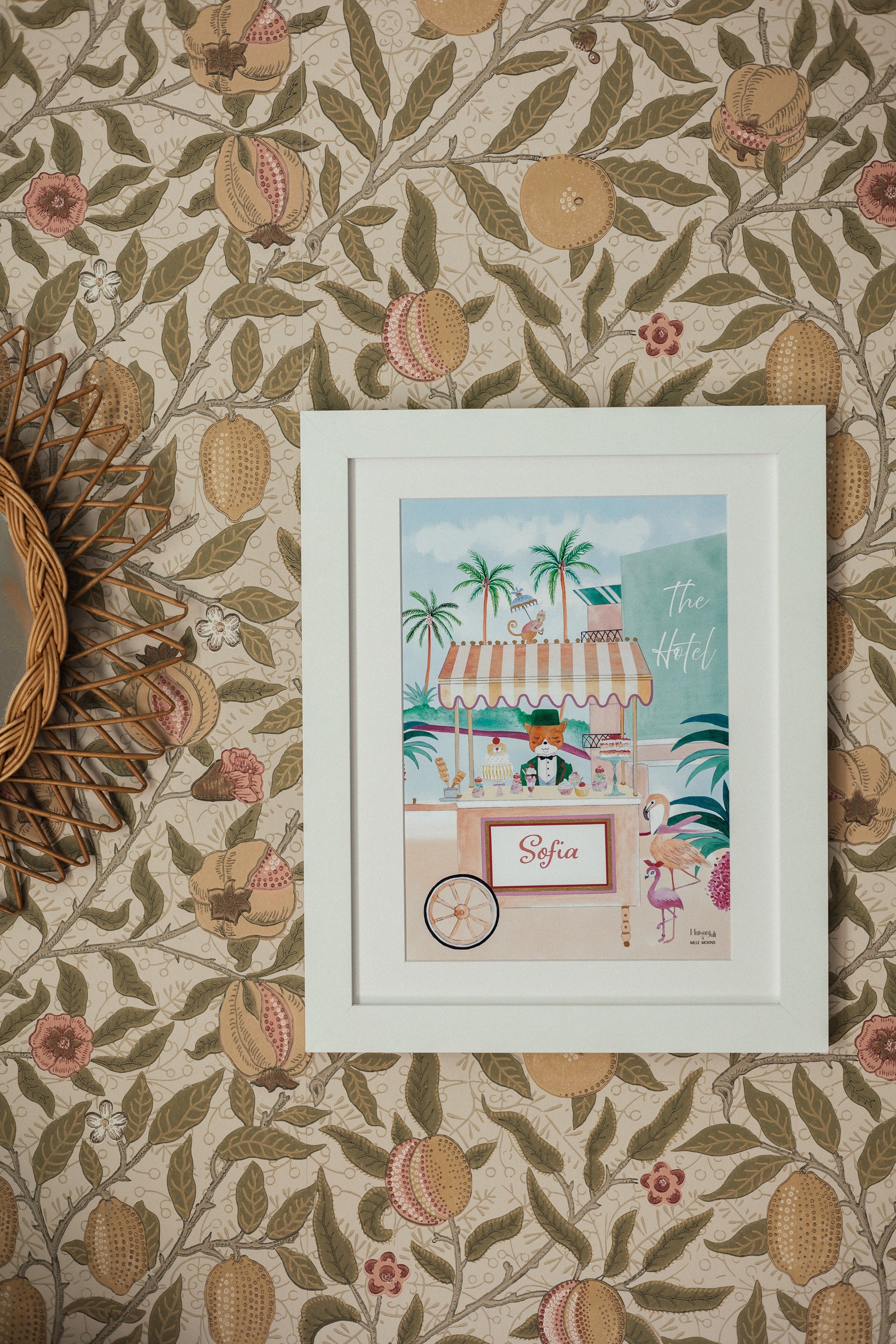 Personalised Beverly Hills Artwork for Girls