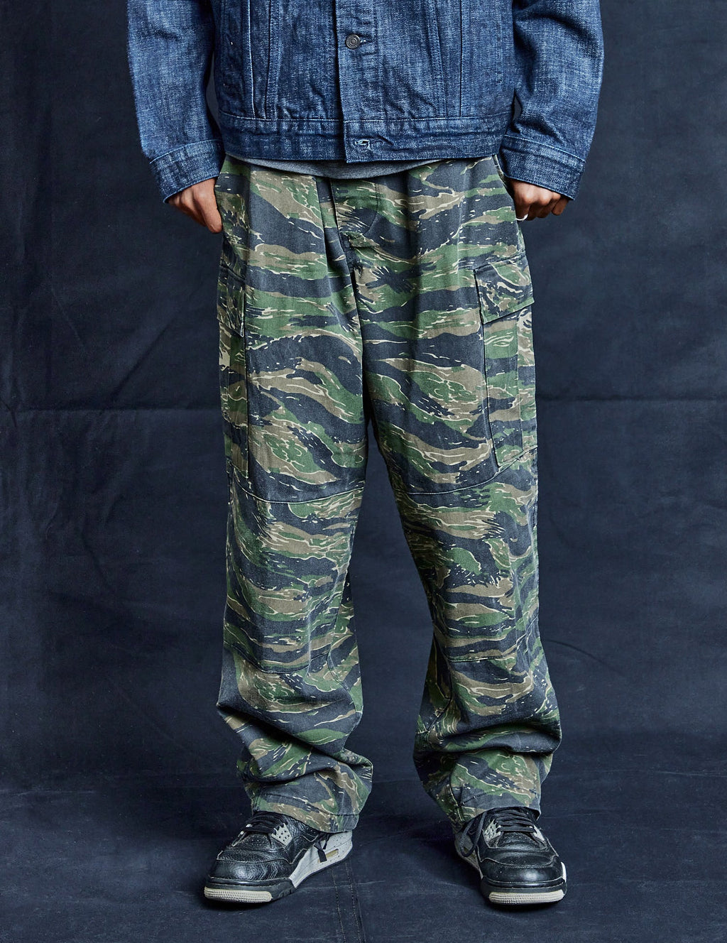 Tiger Stripe Cargo Trousers Vintage