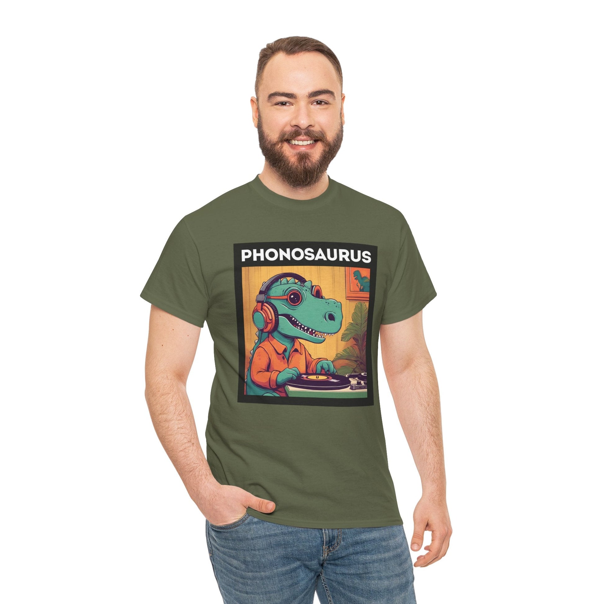Phonosaurus Men's Vinyl T-Shirt