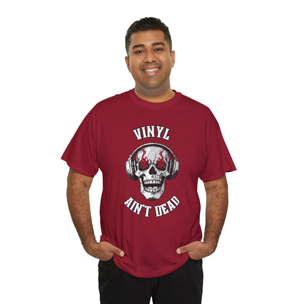 Vinyl Ain't Dead Skull Men's T-Shirt