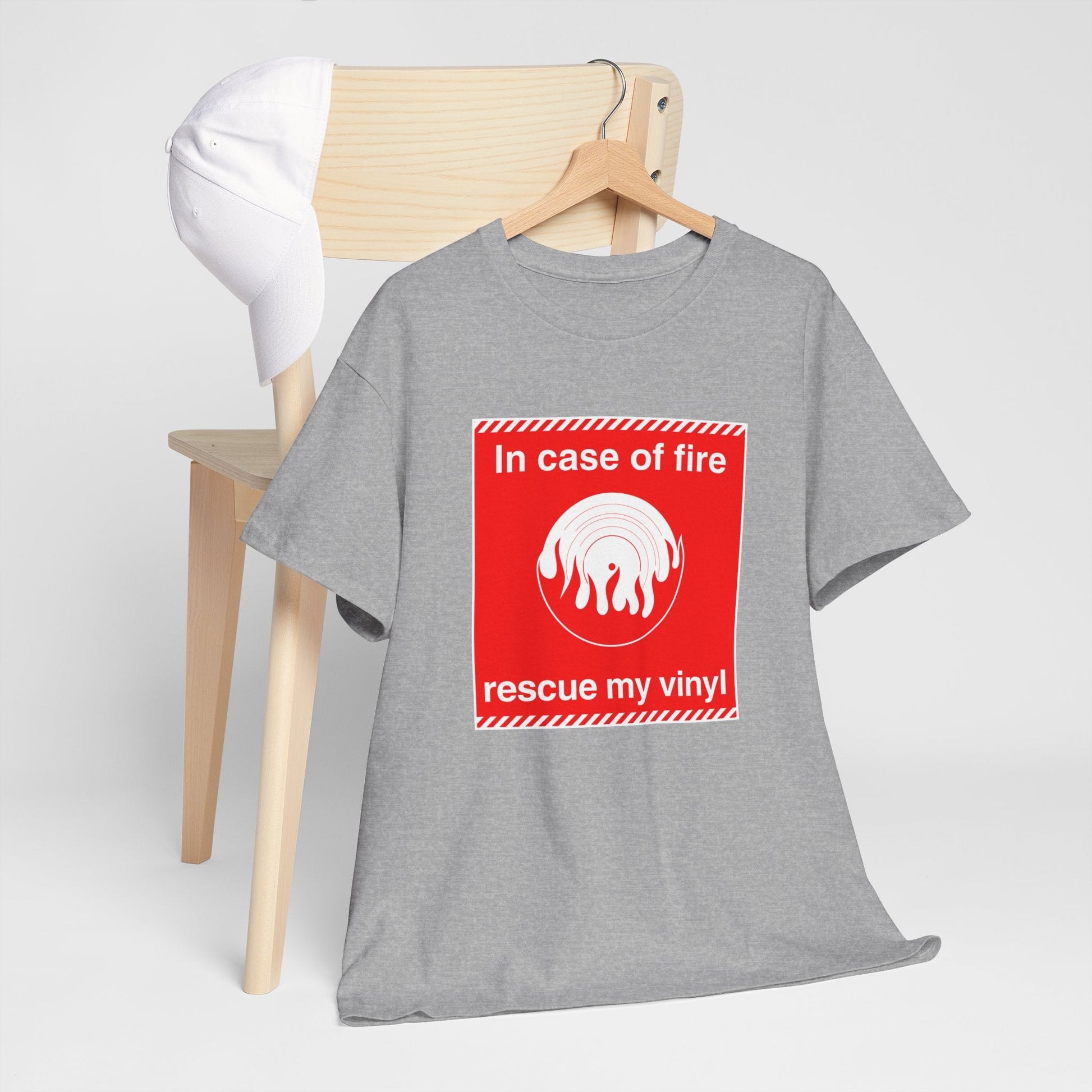 In Case of Fire Save My Vinyl T Shirt