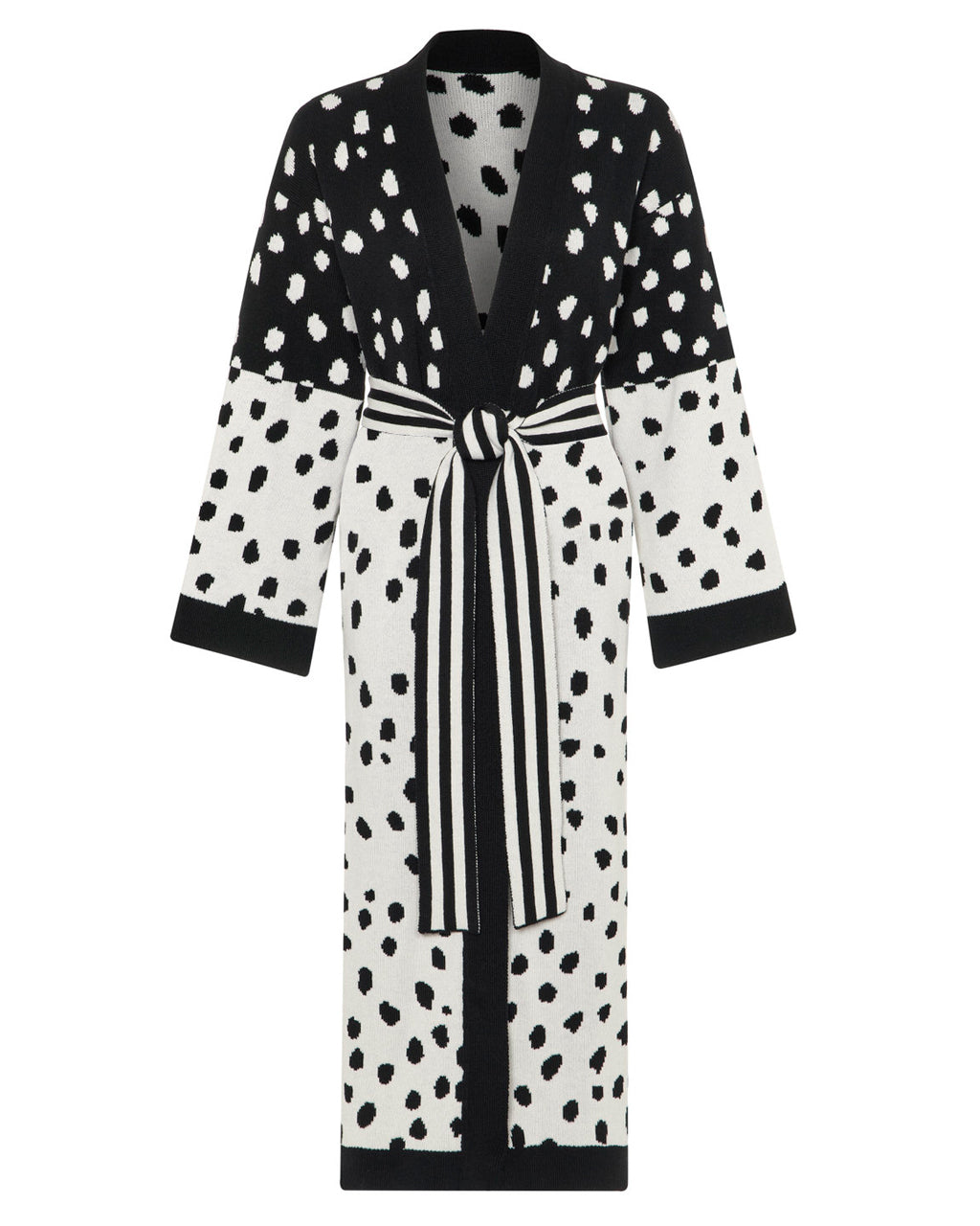 Scattered Dots Wool and Cashmere Cardigan