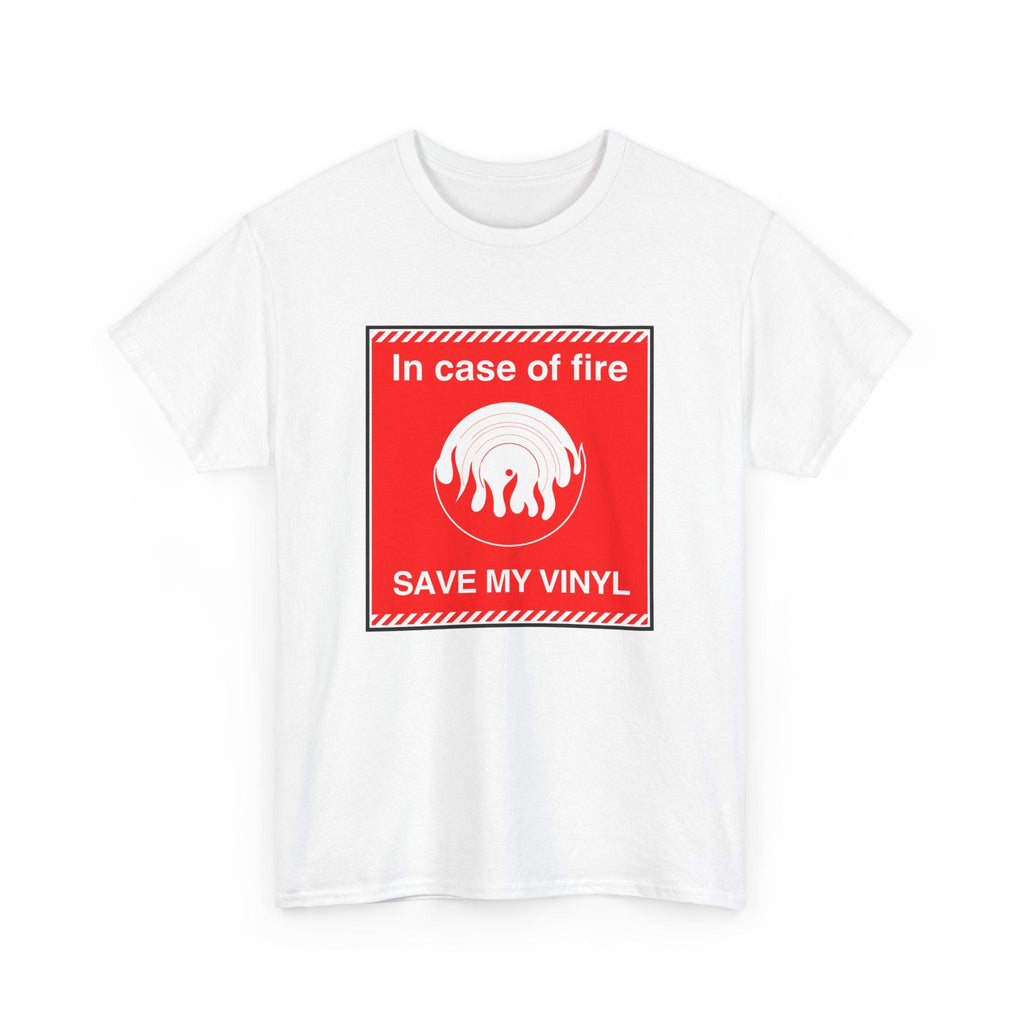 In Case of Fire Save My Vinyl T Shirt