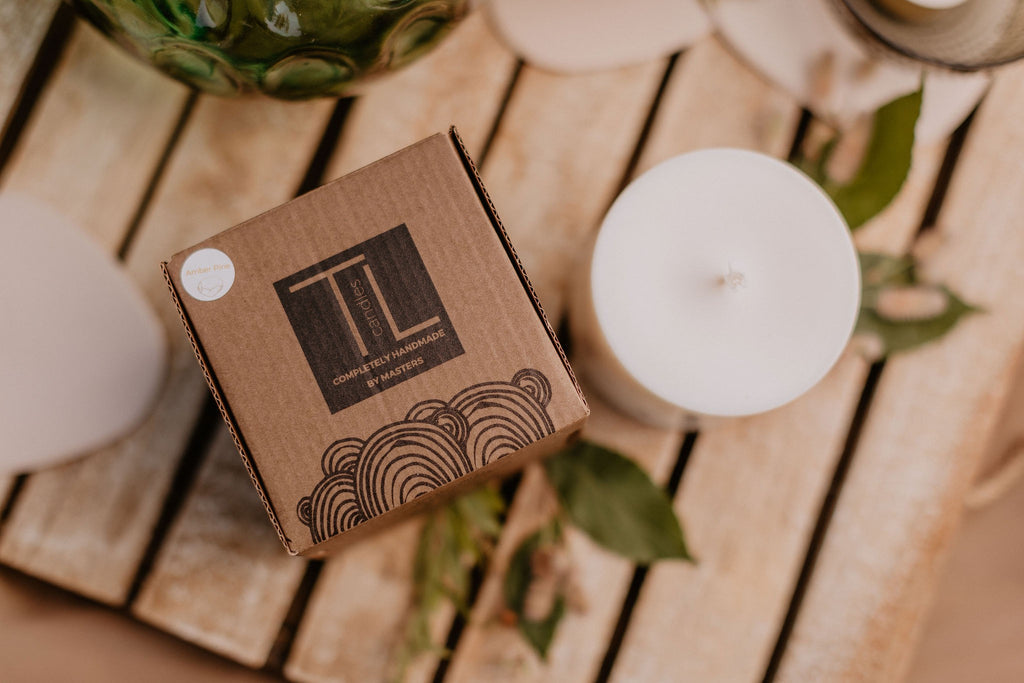 Latvian Pine & Amber Candle – Handmade, Soy Wax, Sea Scent by TL Candles at www.brixbailey.com