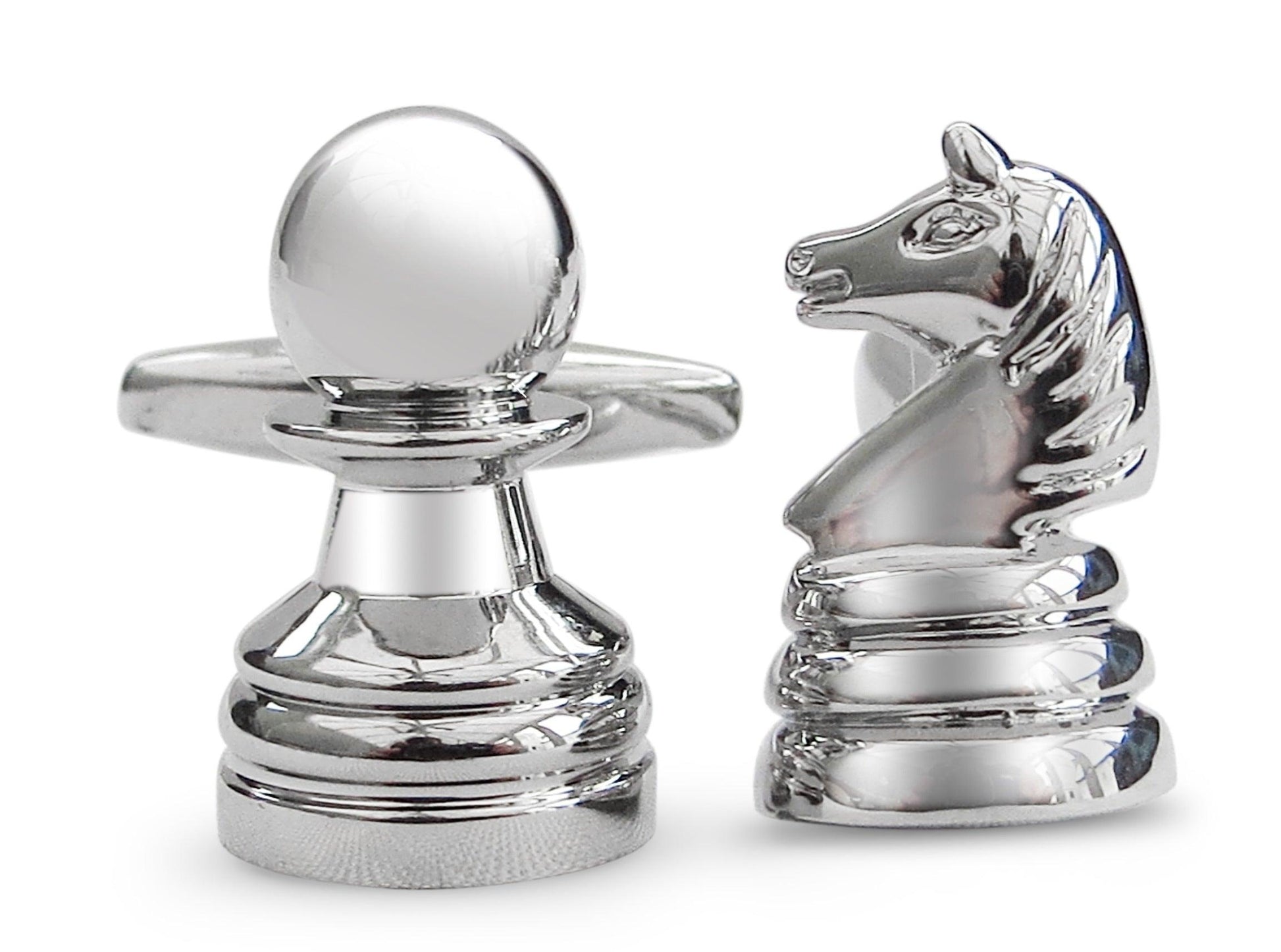 Silver Chess Piece Cufflinks