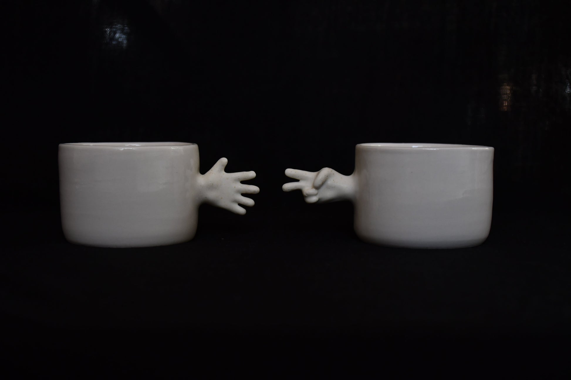 Rock Paper Scissors Porcelain Cup Set