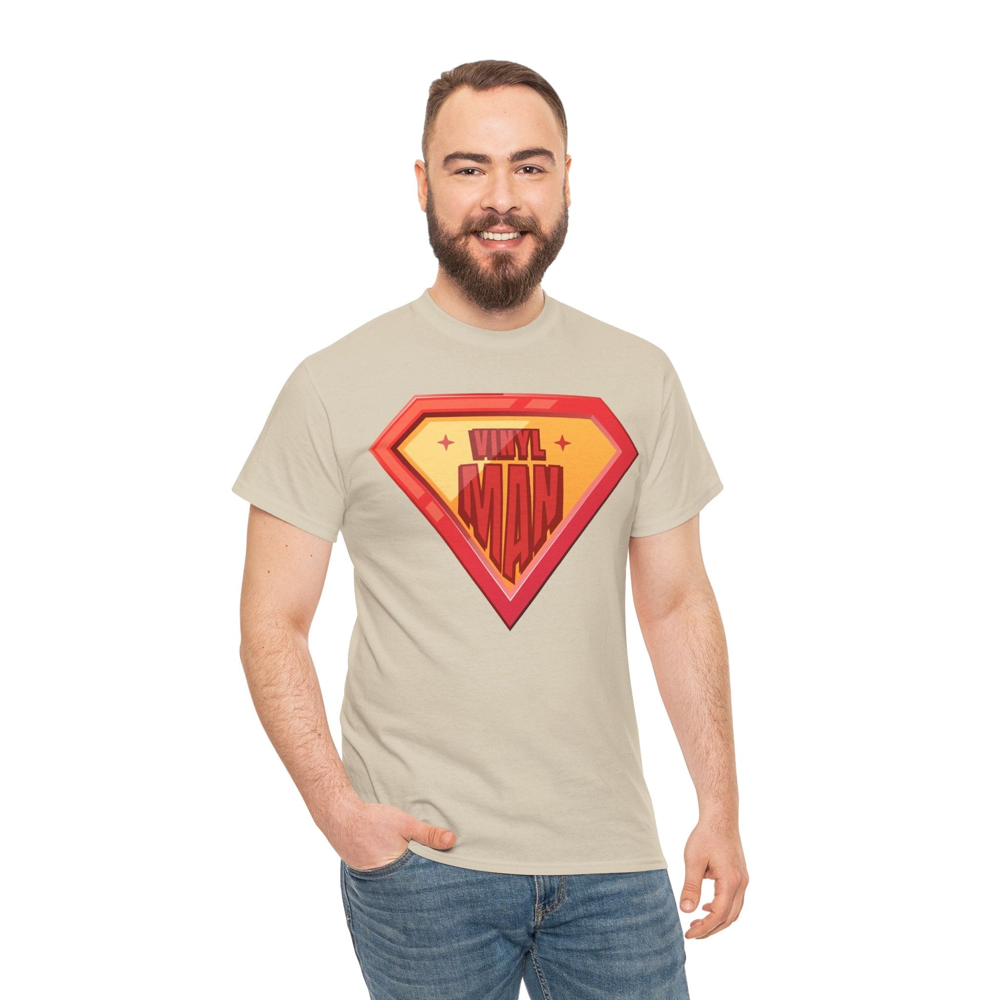 Vinyl Man Men's Superhero T-Shirt