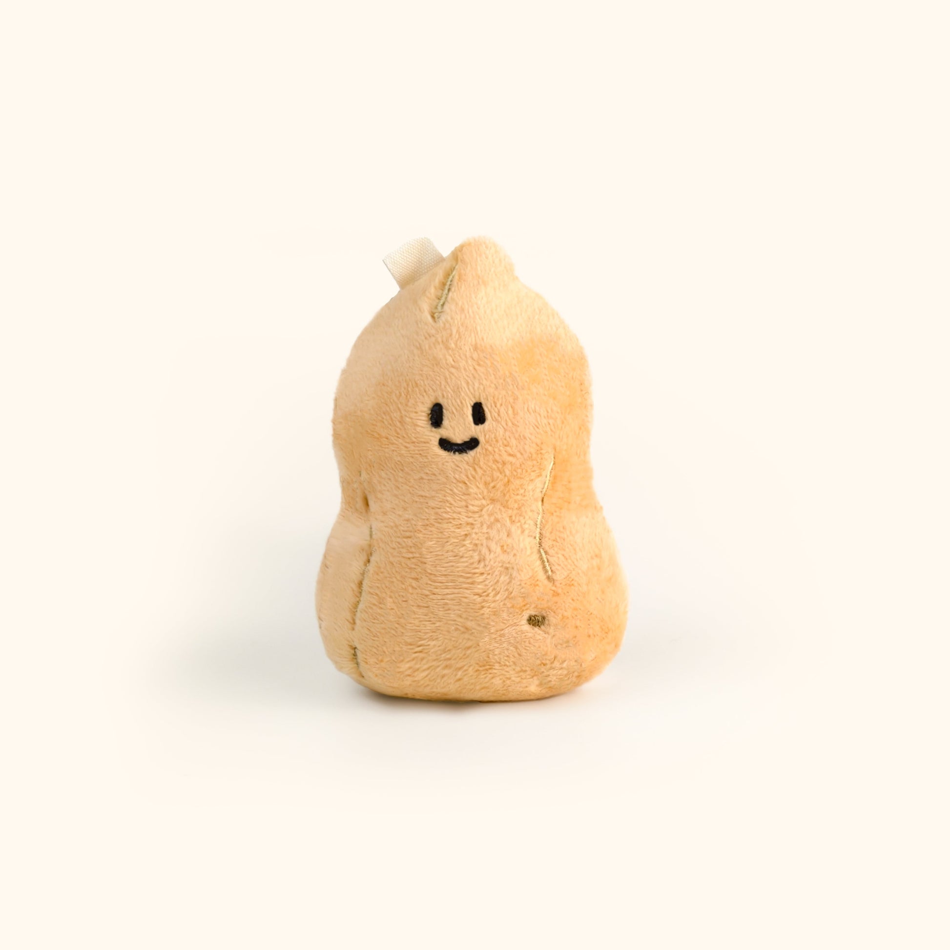Peanut Plush Bag Charm in Beige